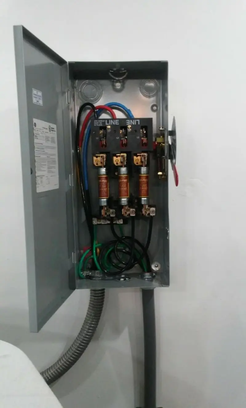 Three-phase disconnect switch installed for Electrical Wiring & Rewiring in Westbrook